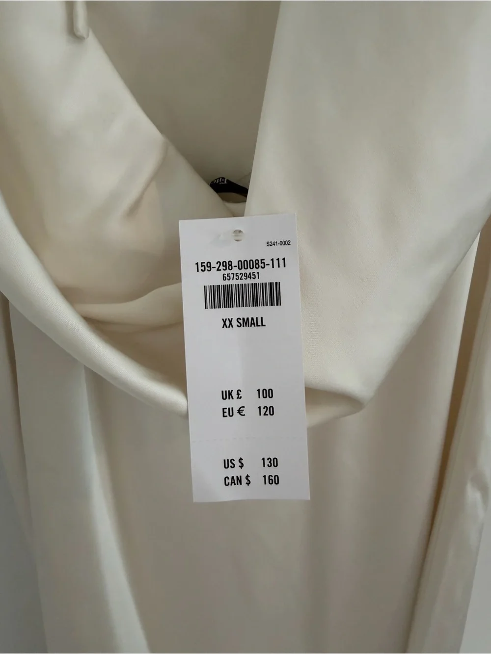 Abercrombie & Fitch Ivory V-Neck Maxi Dress